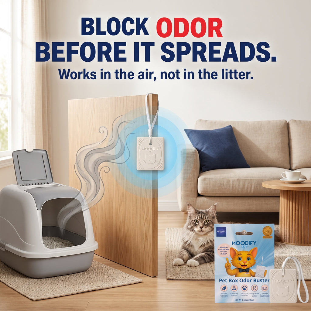 MoodifyPet Cat Litter Box Odor Neutralizer — 3 Pack (Multi-Cat)