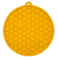 Honeycomb Design eMat - Enrichment Lick Mat For Dogs and Cats - With Suction Cups | USA Made