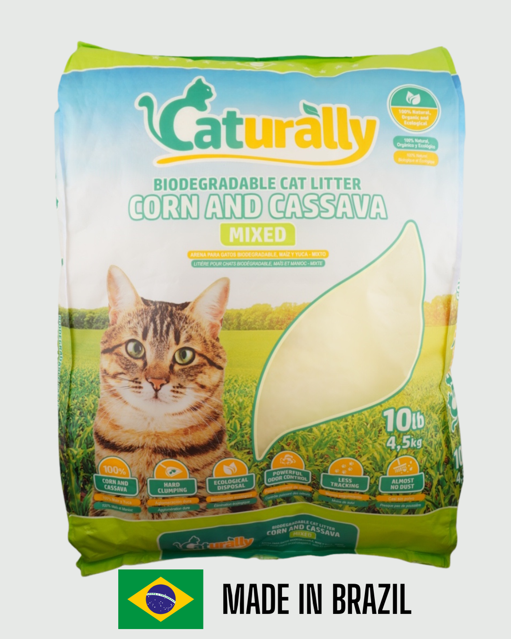 PurrFriendlyLitter© Cassava & Corn Cat Litter – SUPERB ODOR CONTROL, clumps hard, 99% NO DUST and low tracking.