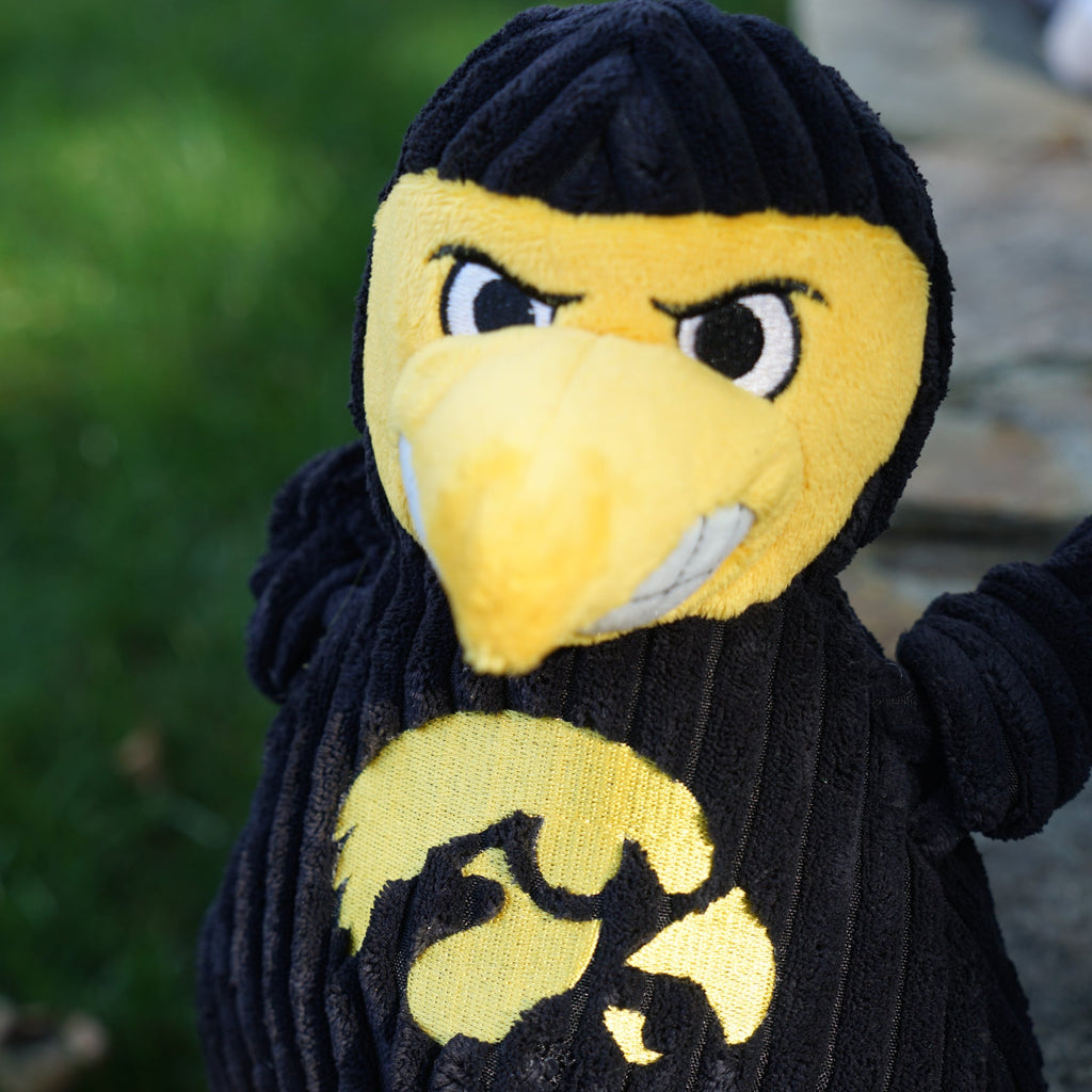 NCAA University of Iowa - Herky the Hawk Knottie® Plush Dog Toy
