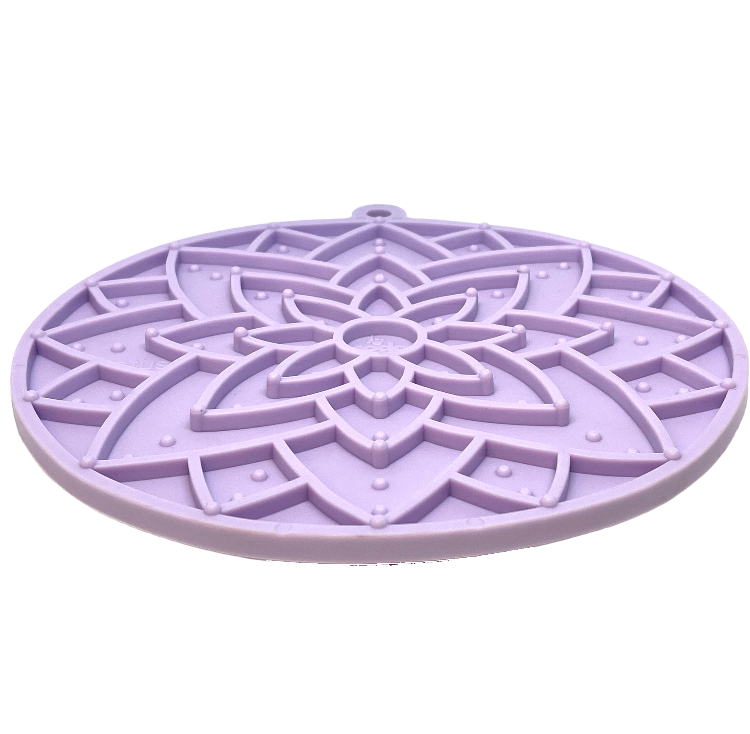 Lotus Design eMat - Enrichment Lick Mat For Dogs and Cats - With Suction Cups | USA Made