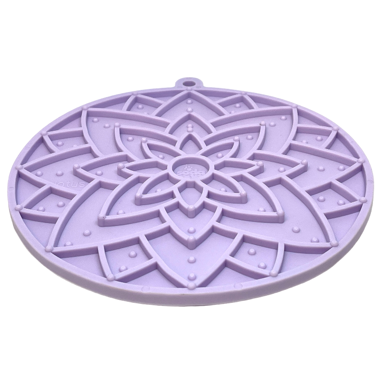 Lotus Design eMat - Enrichment Lick Mat For Dogs and Cats - With Suction Cups | USA Made